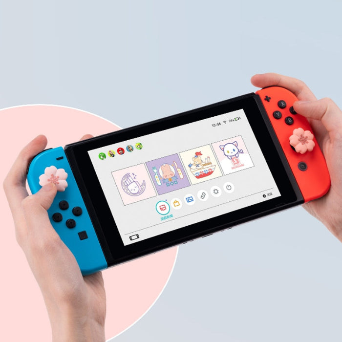 Kawaii Cherry Blossom Switch Thumb Grips