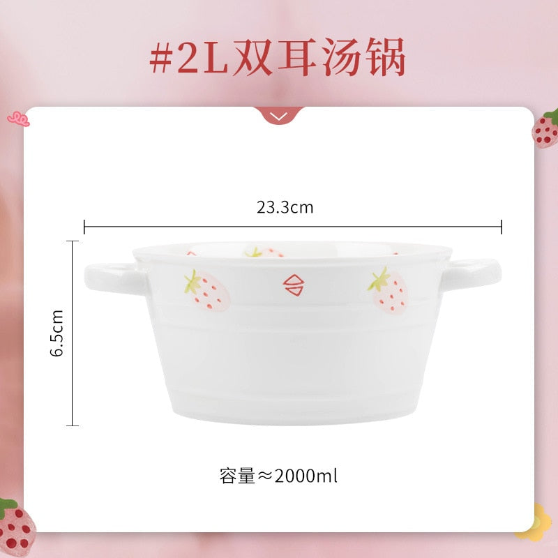 Strawberry Ceramic Tableware