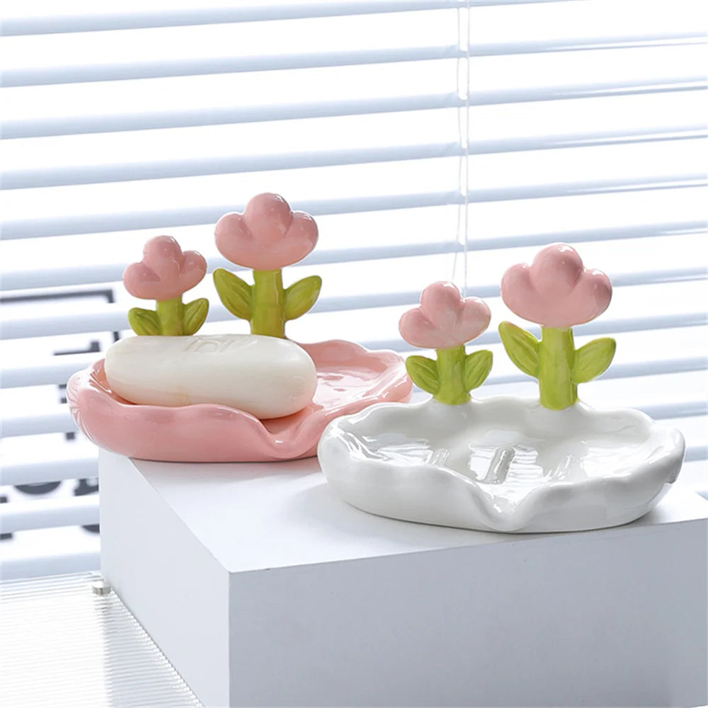 Cute Flowers Soap Dish