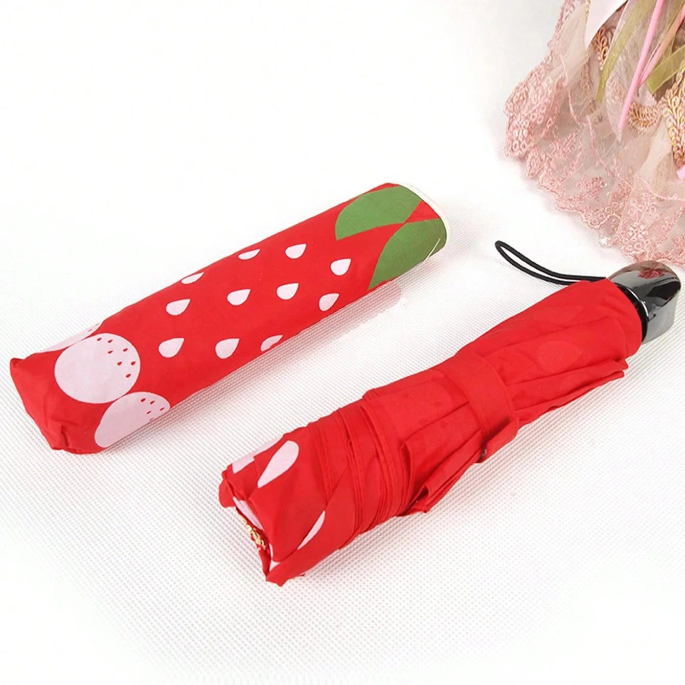 Cute Strawberry Children's Umbrella