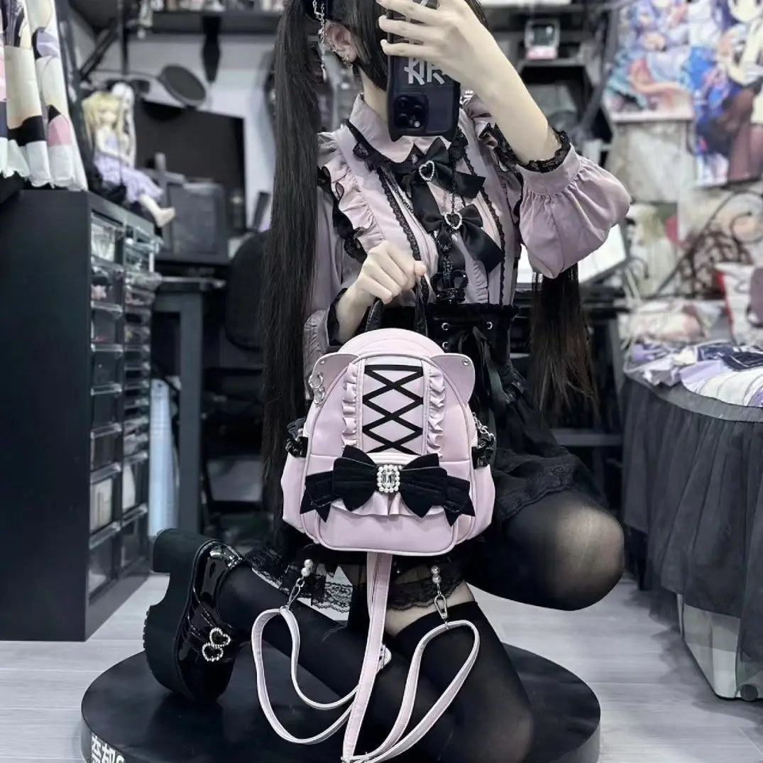 Pretty Pink Cat Backpack