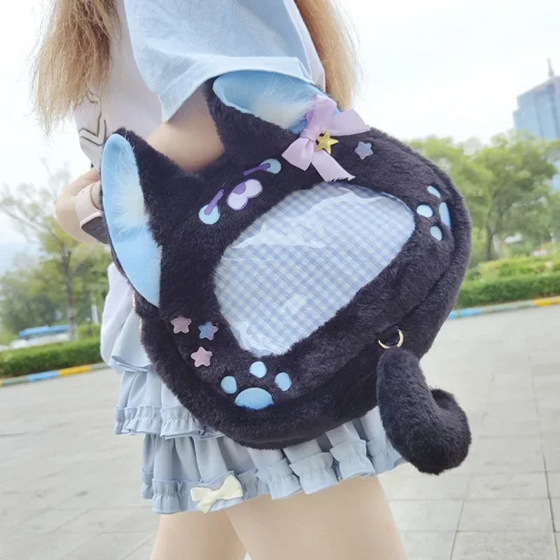 Harajuku Cat Plush Ita Bag – Kore Kawaii Harajuku Cat Plush Ita Bag – Kore Kawaii