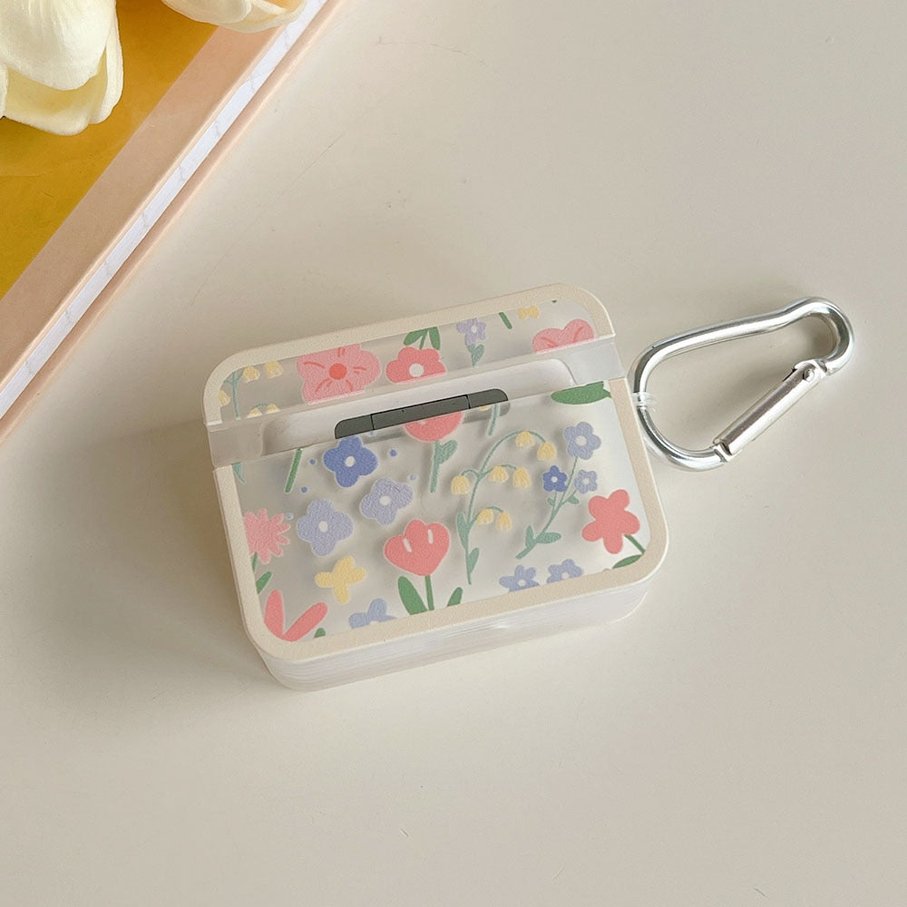 Kawaii Pastel Flowers AirPods Case