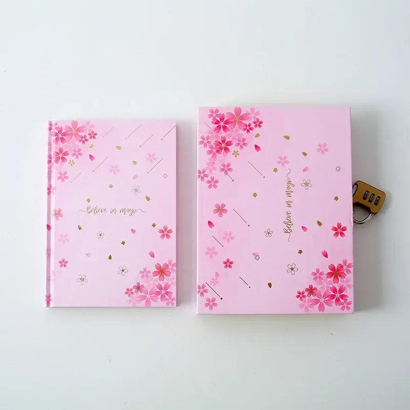 Kawaii Cherry Blossom Lock Box Diary