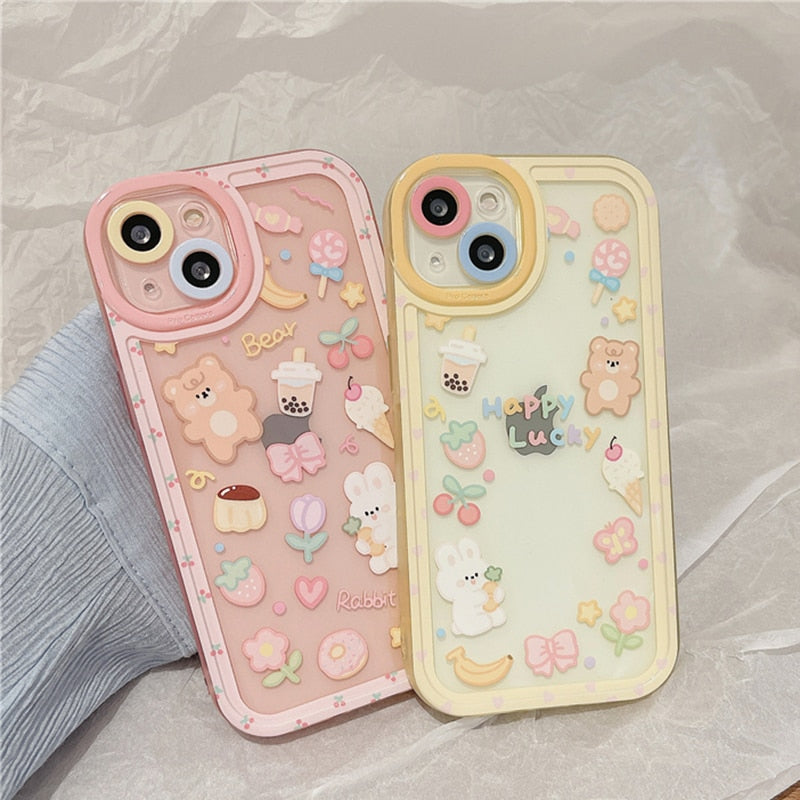 Kawaii Bunny, Bear, & Sweets iPhone Cases