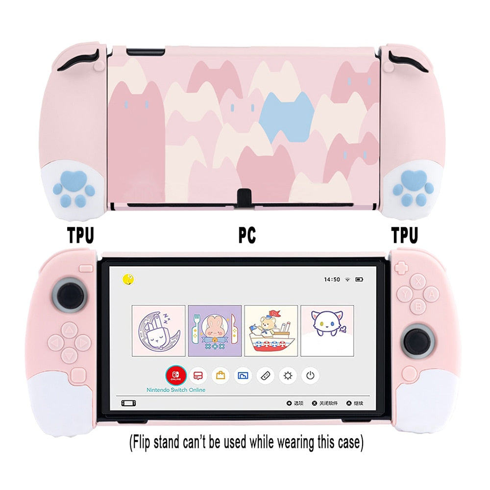 Kawaii Cat Paw Nintendo Switch Case
