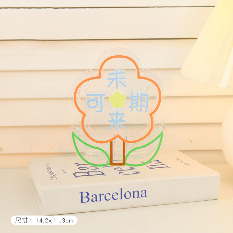 Kawaii Acrylic Flower Pen Holder