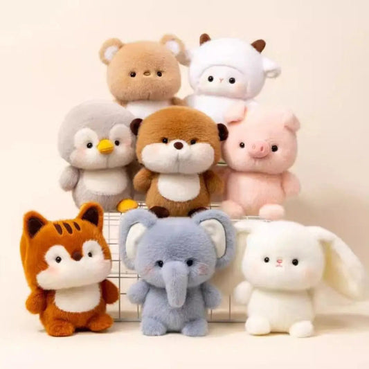 Kawaii Cutie Club variety of stuffed animals front view