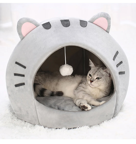 Cute Cat Shaped Cat Bed