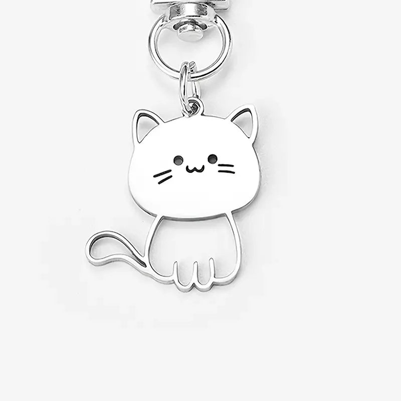 Kawaii Silvery Cat Kawaii Keychain