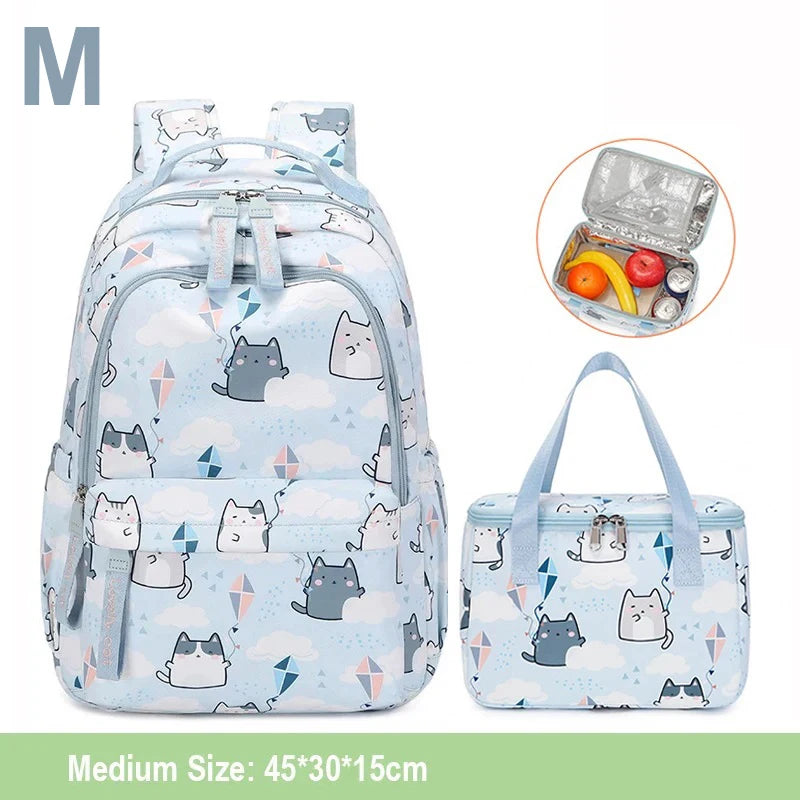Kawaii Cats With Kites Backpack