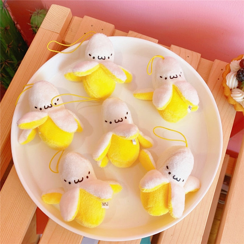 Kawaii Plush Banana Pendants