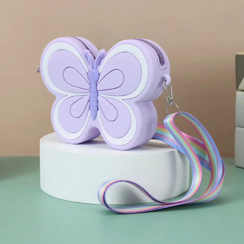 Kawaii Children's Silicone Butterfly Shoulder Bags