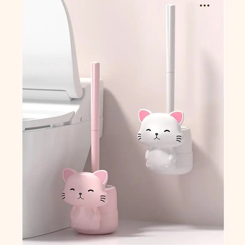 Cat toilet hot sale bowl brush holder
