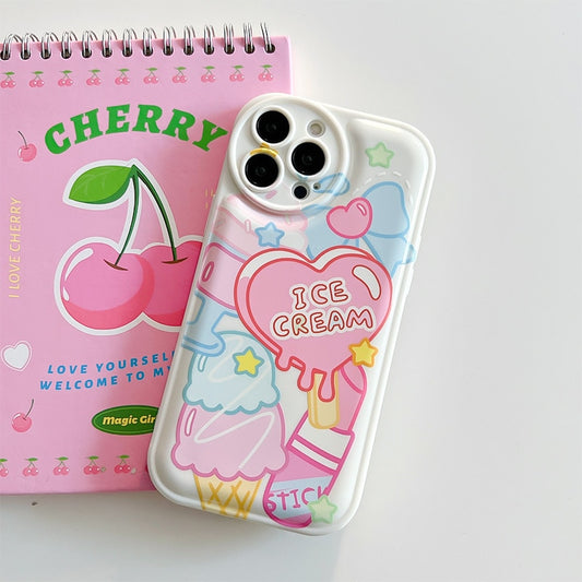 Kawaii Lipstick Ice Cream iPhone Case