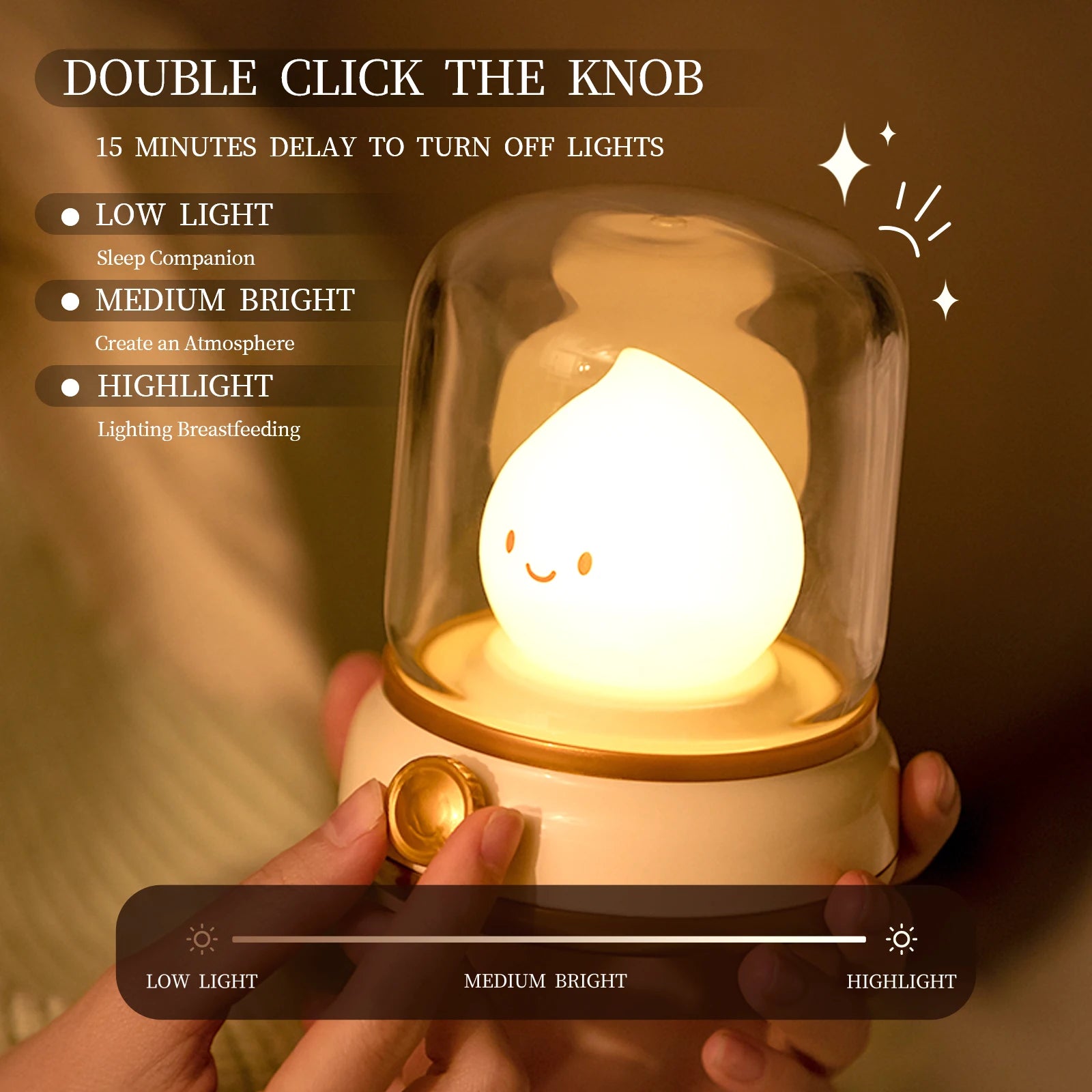 Kawaii Flame Night Light
