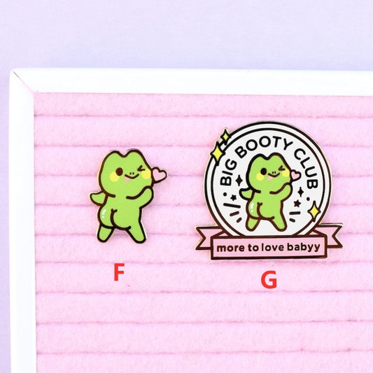 Kawaii Frog Enamel Pins