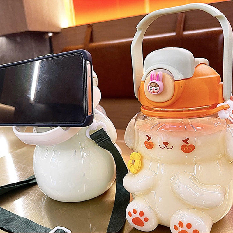 Kawaii Clear Bunny Water Bottle