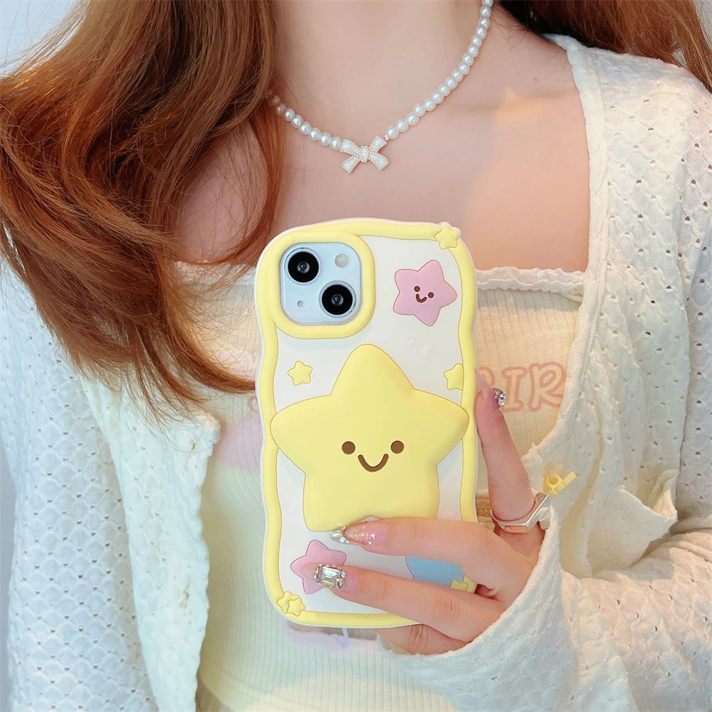Kawaii Happy Star iPhone Case