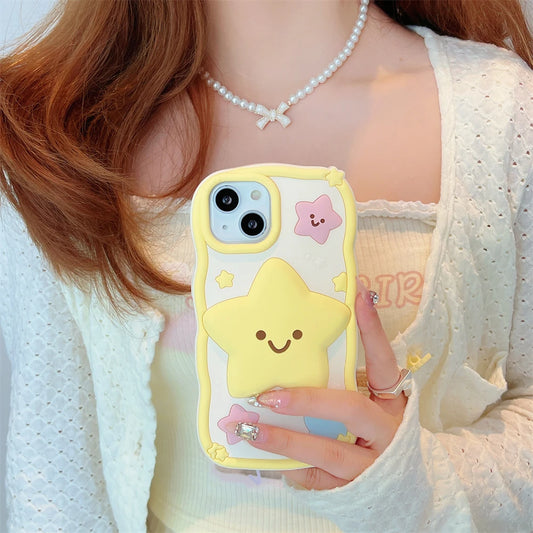 Kawaii Happy Star iPhone Case