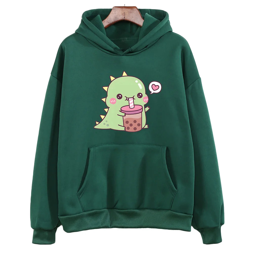 Rexy Loves Boba Tea Hoodie