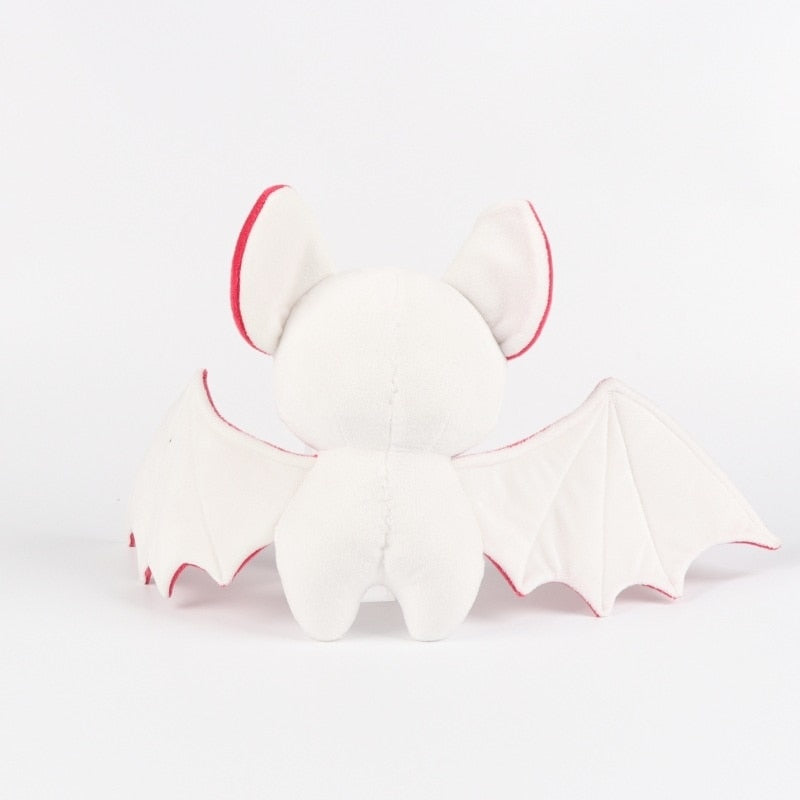 Kawaii White and Red Bat Plushie