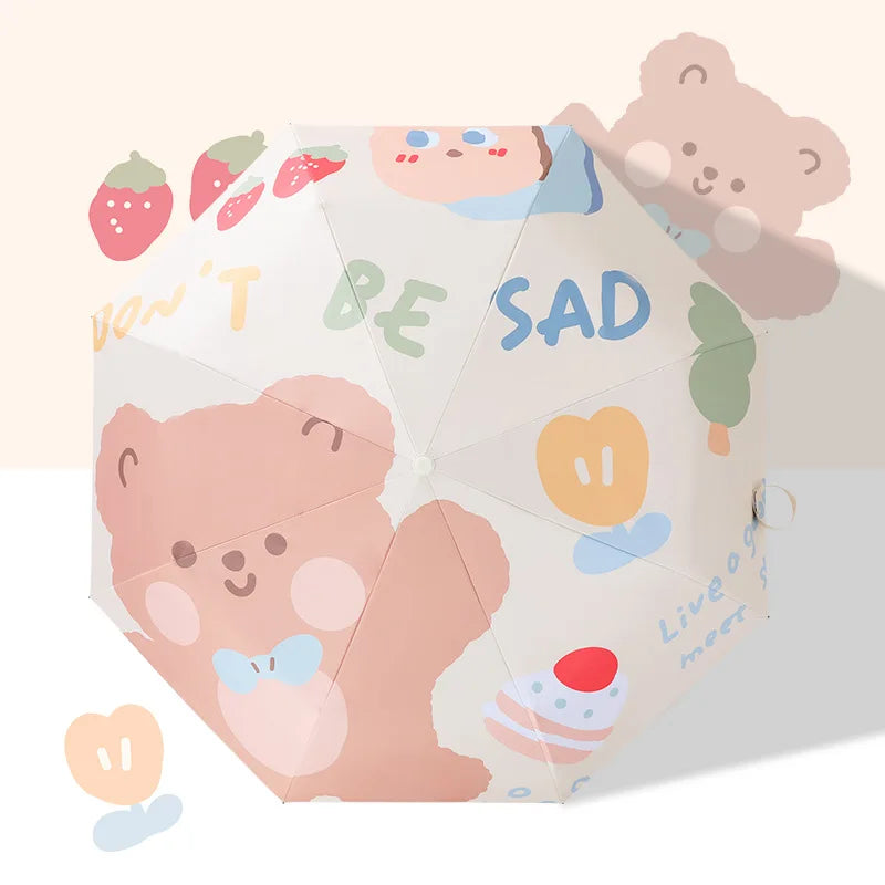 Cute Bow Tiie Bear Umbrellas