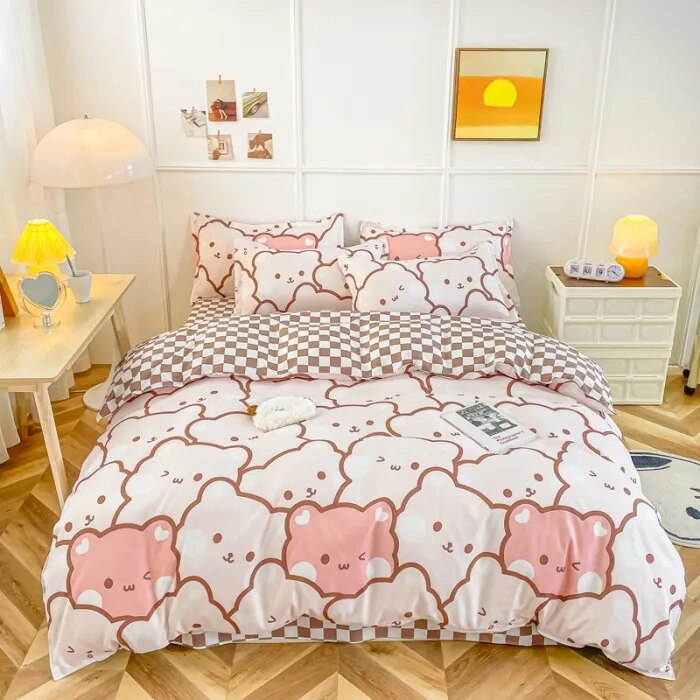 Pink teddy cheap bear bedding