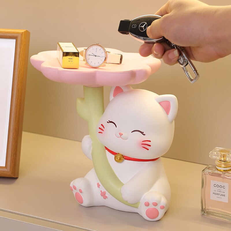 Kawaii Flower Umbrella Cat Storage Stand