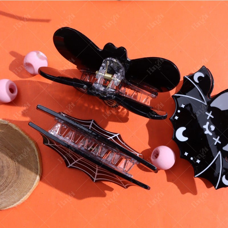 Kawaii Halloween Moth Hair Clips