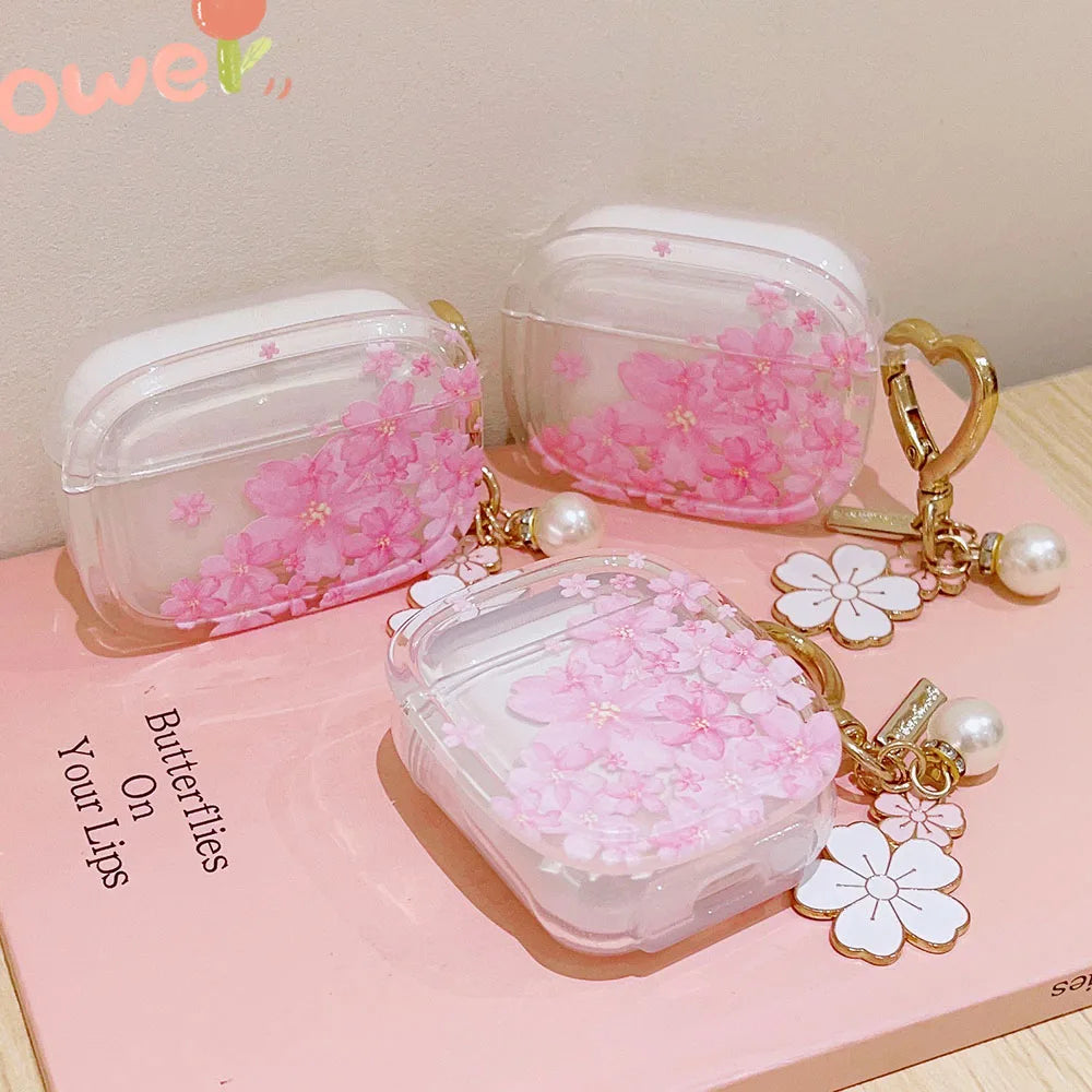 Kawaii Cherry Blossom AirPods Case