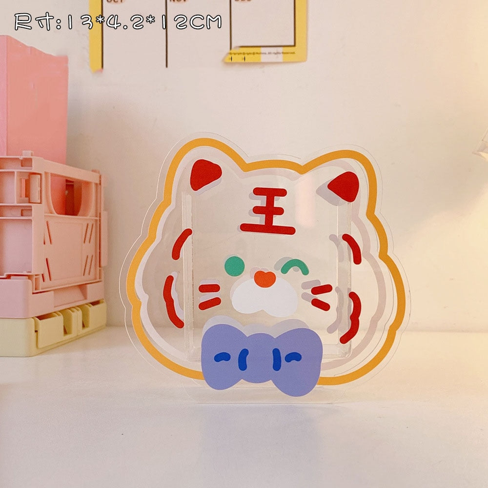 Kawaii Acrylic Cat Pen Holder
