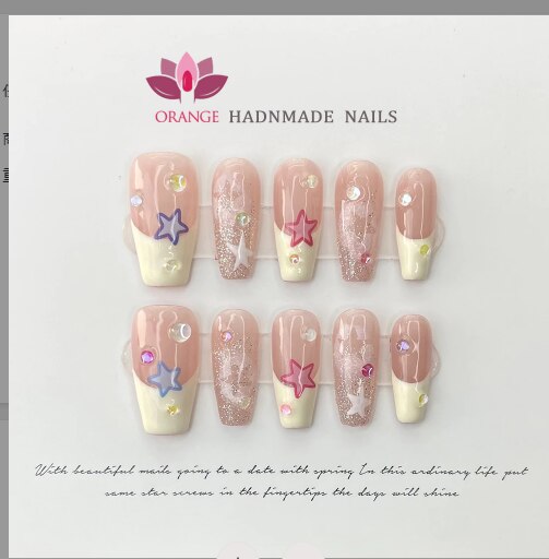 Kawaii Ballerina French Press On Nails