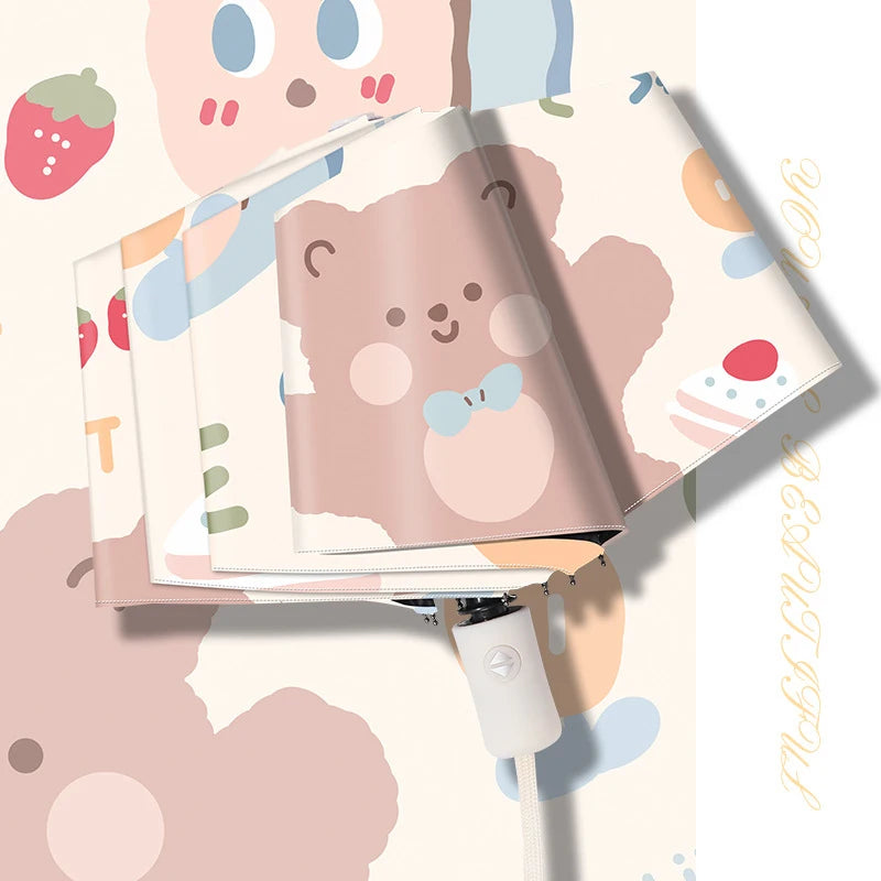 Cute Bow Tiie Bear Umbrellas