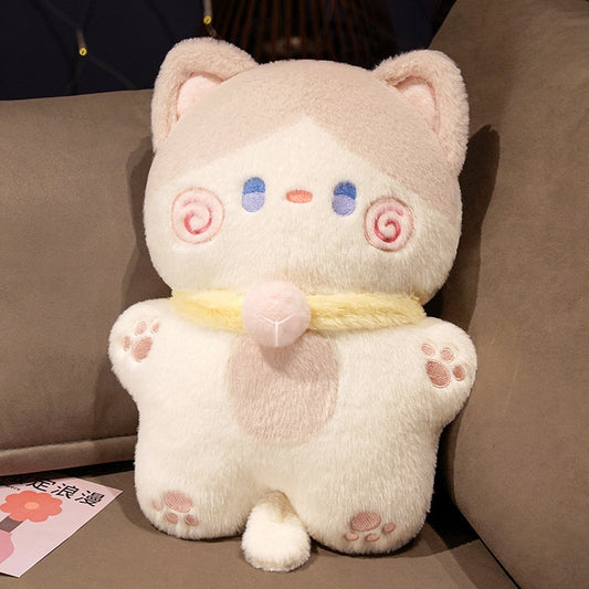 Kawaii White Soft Cat Pillow Plushie