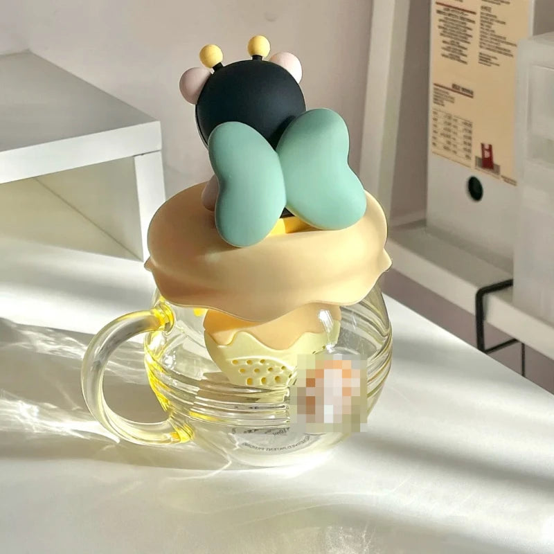 Kawaii Bear Bee Honey Pot Tea Infuser Mug