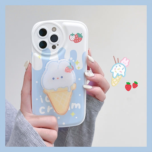 Kawaii Ice Cream Bunny iPhone Case