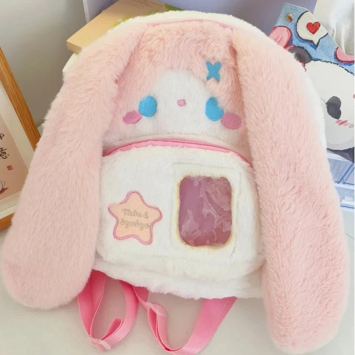 Kawaii Plush Bunny Backpack