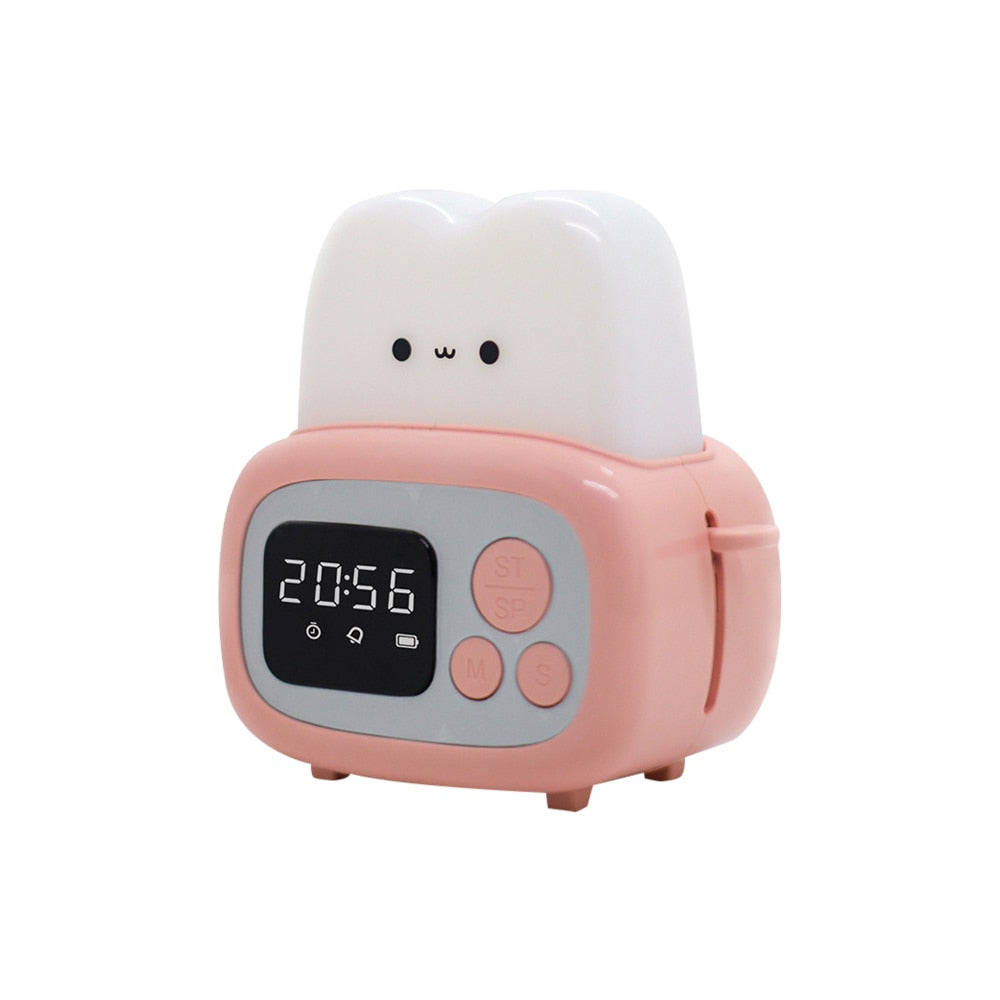Kawaii Toaster Alarm Clock Night Light