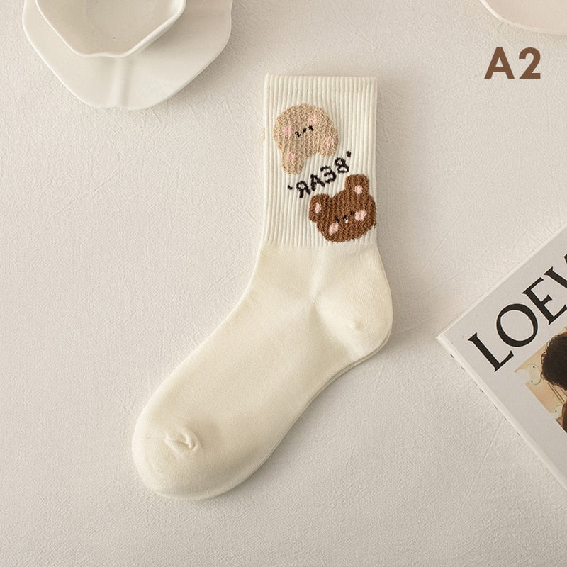 Kawaii Harajuku Teddy Bear Socks