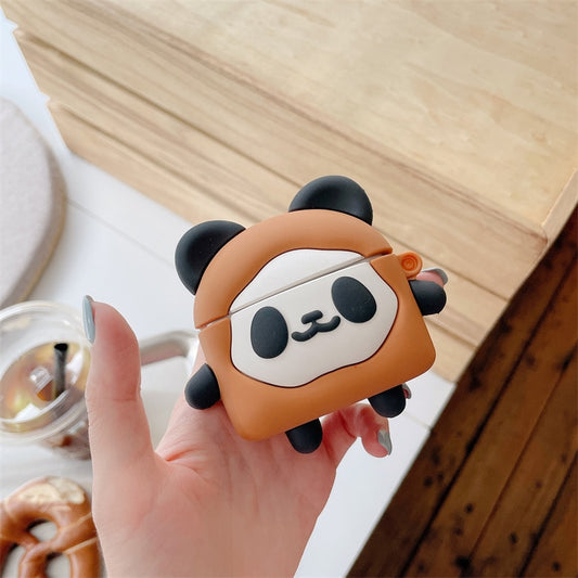 Kawaii Panda Bread Airpods Case