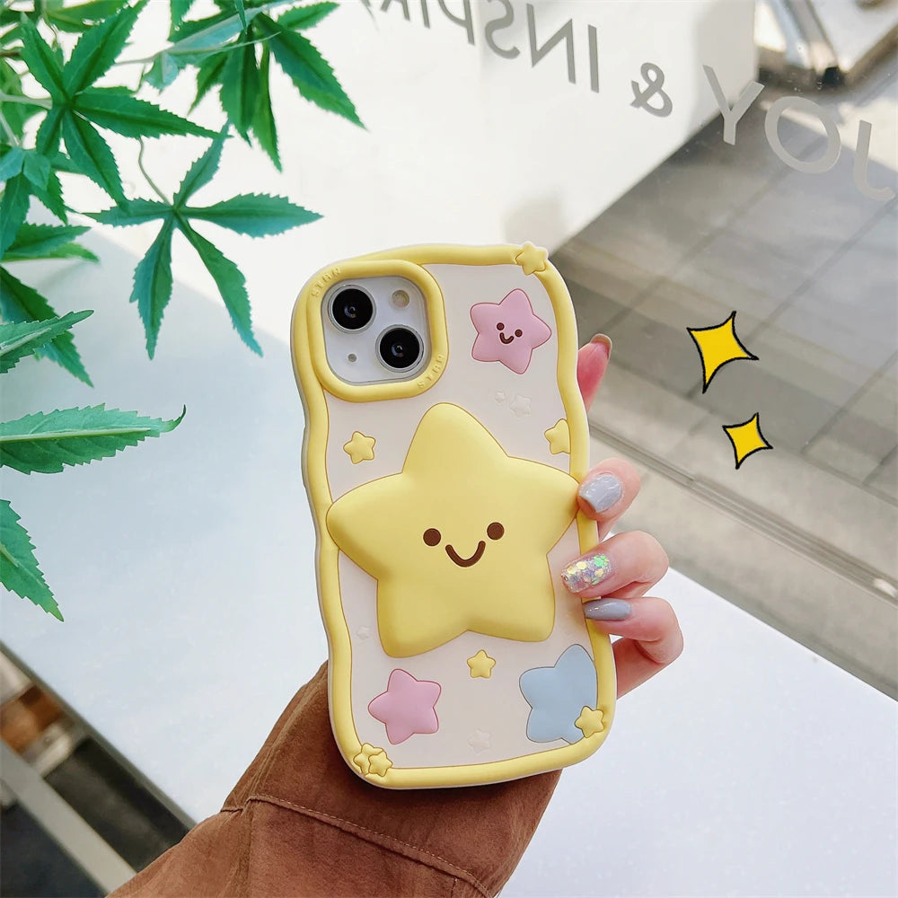 Kawaii Happy Star iPhone Case