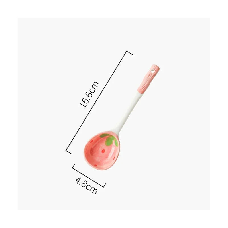 Kawaii Ceramic Strawberry Ramen Bowl