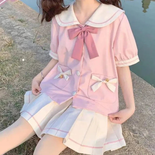 Pink Bunny Sailor Uniform Outfit
