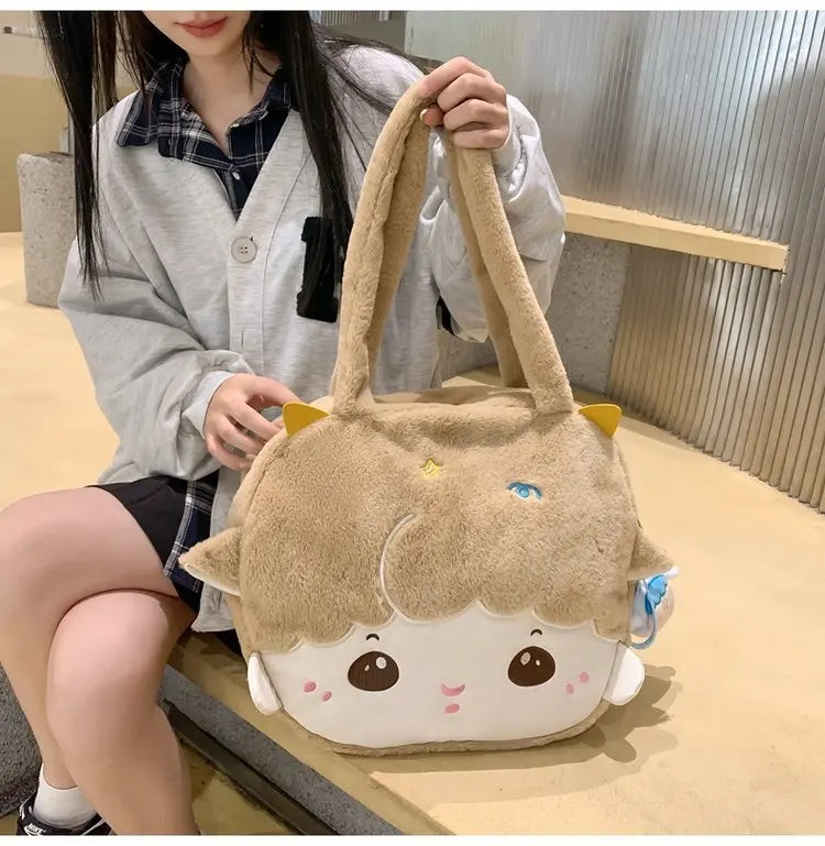 Lamb Face Tote Bag