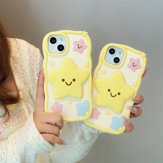 Kawaii Happy Star iPhone Case