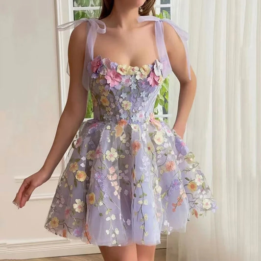 Lilac Spring Flower Fairy Dress