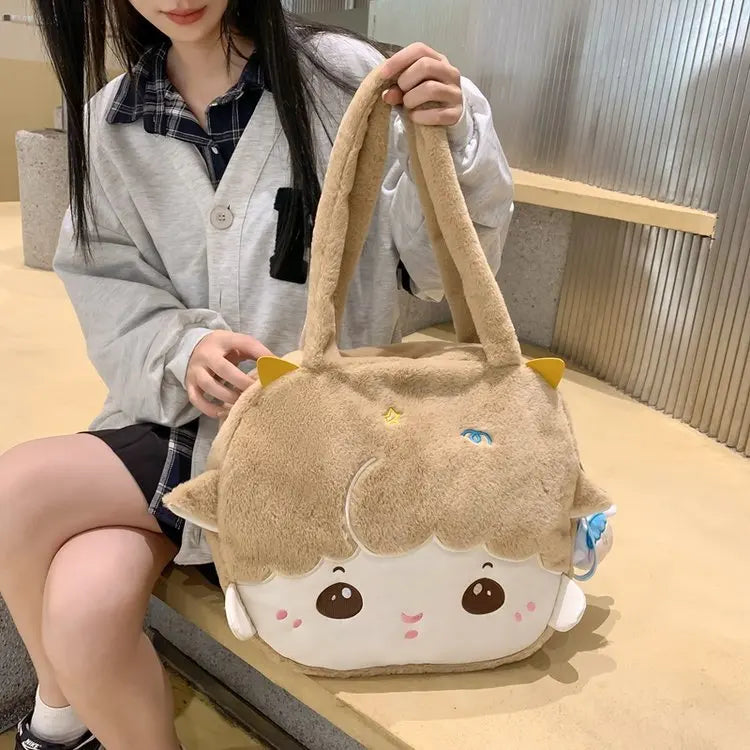 Lamb Face Tote Bag