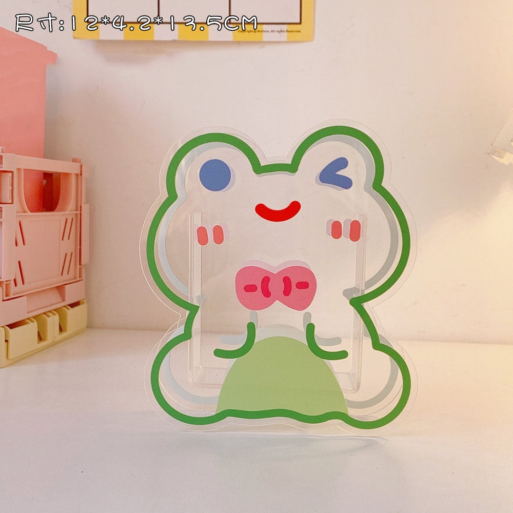 Kawaii Acrylic Frog Pen Holder