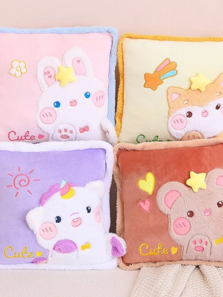 Kawaii Pillow + Blanket Combo